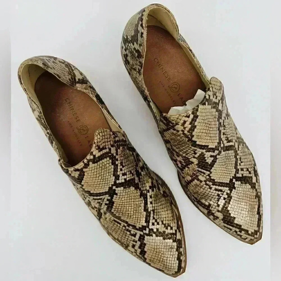 CHINESE LAUNDRY | Fortune Ankle Boot | Tan + Metallic Snake | NWT 9 - Picture 4 of 12